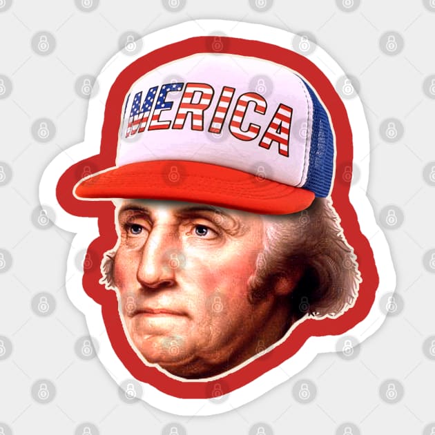 GW in 'Merica Sticker by darklordpug